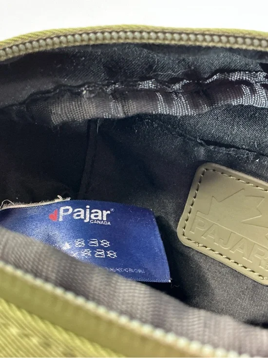 Pajar Olive Green Mini Crossbody Pouch with Rubber Logo - Picture 3 of 5